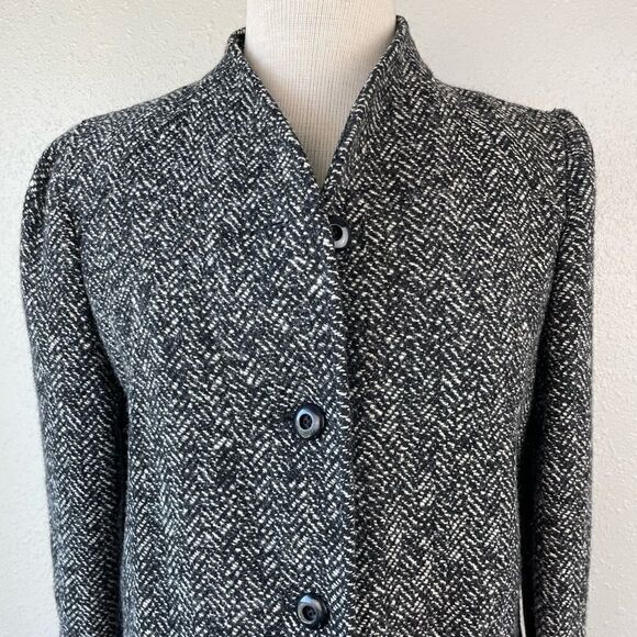 Karen Wool Button Down Jacket Size M EUC - Picture 2 of 9